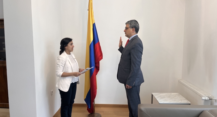 Assad José Jater Peña asume funciones como nuevo embajador de Colombia en Polonia