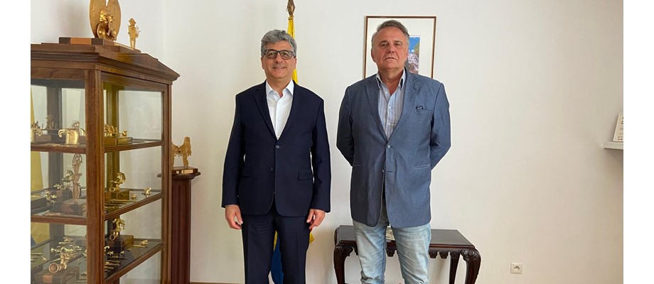 Embajador de Colombia en Polonia, Assad José Játer Peña, recibió al representante de la empresa en vísperas del 68° Congreso Internacional de ACODAL sobre Agua, Saneamiento, Ambiente y Energías Renovables