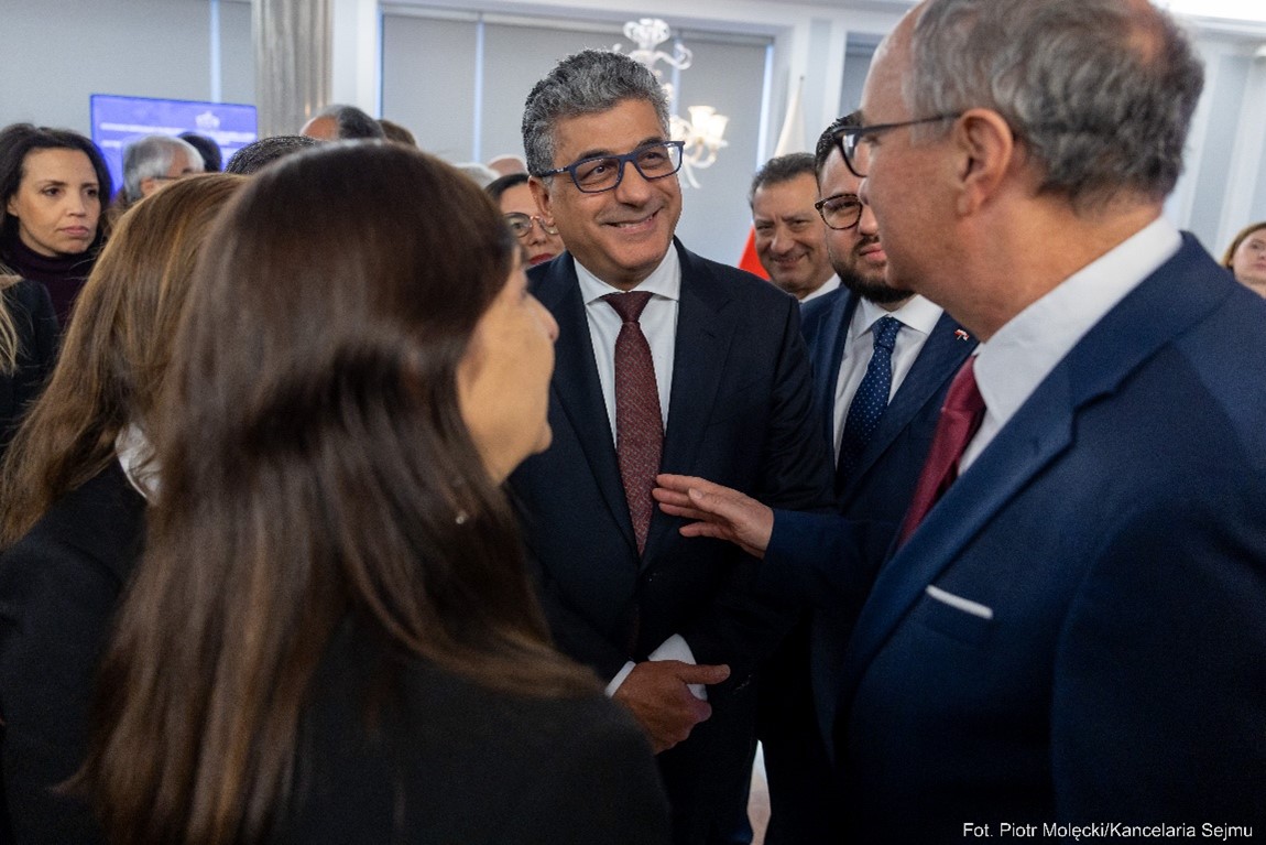 Embajador de Colombia en Polonia, Assad José Játer Peña, asiste al saludo anual del Mariscal del Sejm con las misiones diplomáticas acreditadas