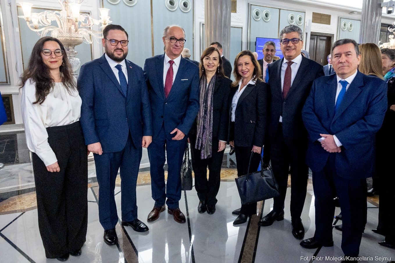 Embajador de Colombia en Polonia, Assad José Játer Peña, asiste al saludo anual del Mariscal del Sejm con las misiones diplomáticas acreditadas