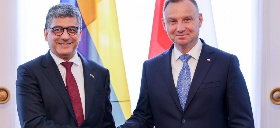 Embajador de Colombia presentó cartas credenciales ante el Presidente de Polonia, Andrzej Duda
