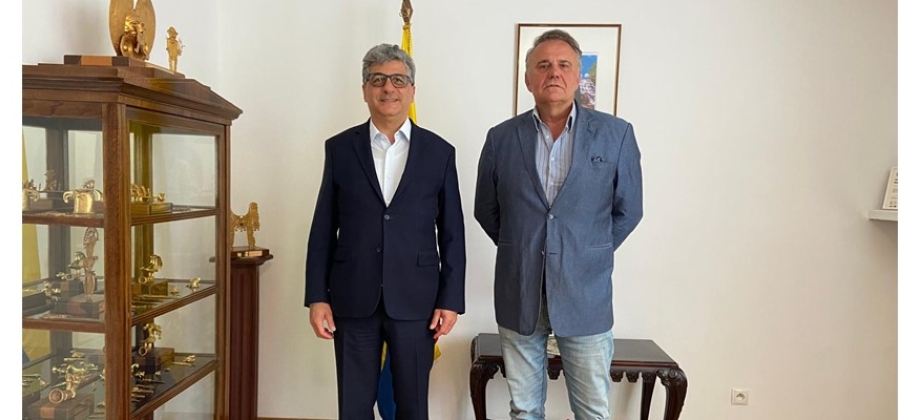 Embajador de Colombia en Polonia, Assad José Játer Peña, recibió al representante de la empresa en vísperas del 68° Congreso Internacional de ACODAL sobre Agua, Saneamiento, Ambiente y Energías Renovables