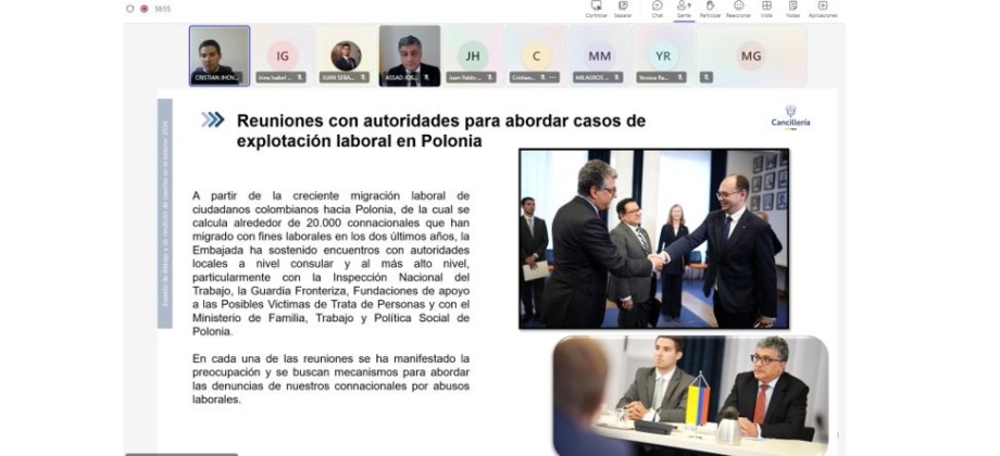 Así rendimos cuentas desde la Embajada de Colombia en Polonia