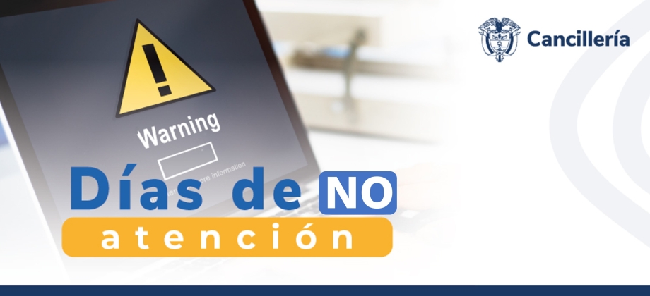 Embajada y consulado de Colombia no tendrán atención al público el 1 de noviembre de 2023