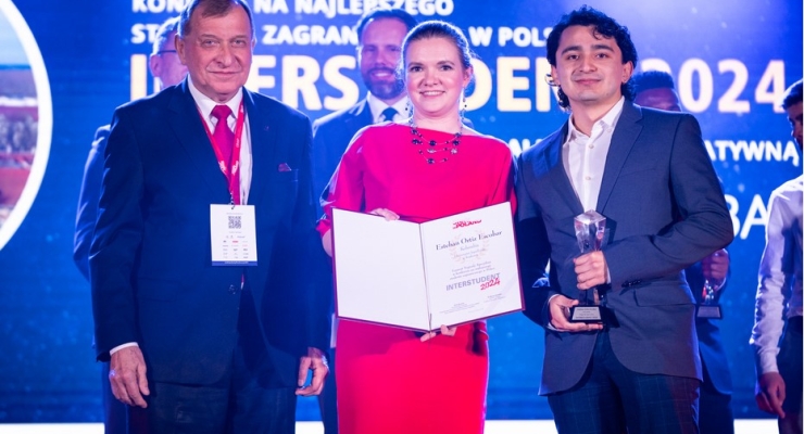 Estudiante colombiano de la Universidad Jagellónica de Cracovia es premiado en el concurso Interstudent 2024 de la ciudad de Poznań en Polonia
